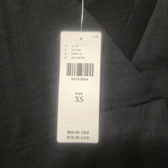 NWT Anthropologie Dolan Contessa Top West Coast Black Chic Sleek Corpcore Office - Picture 6 of 10